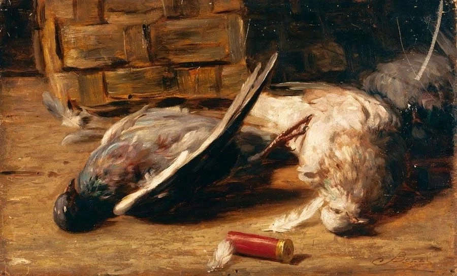 Natura morta con piccioni